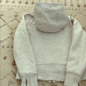 Lululemon scuba hoodie Heather gray size 8
